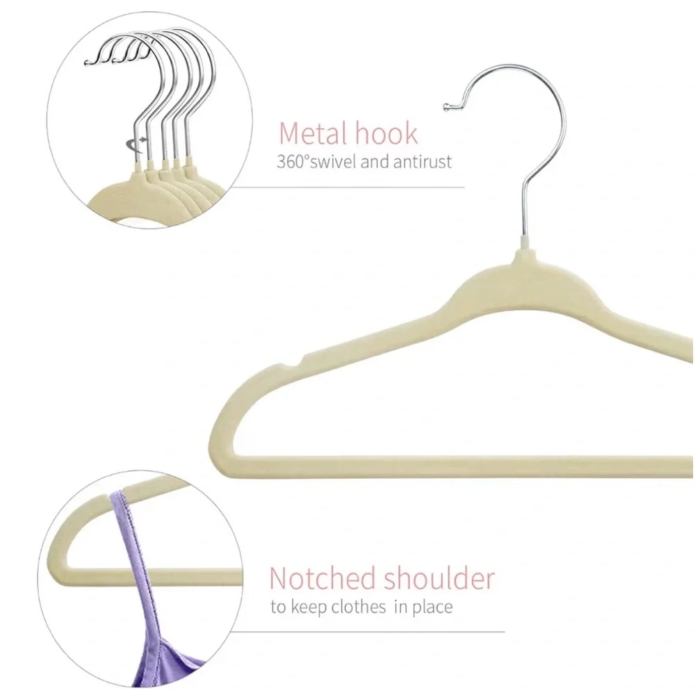 Velvet Children’s Non-Slip Hangers - Set of 12